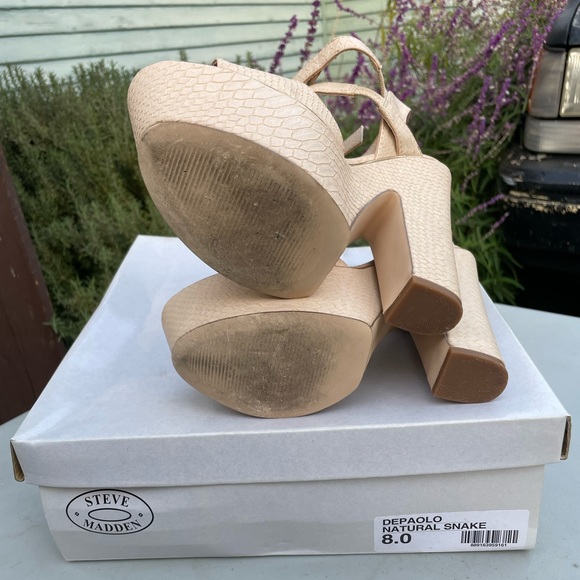STEVE MADDEN Depaolo Platform Heels women’s size 8 - Picture 5 of 6